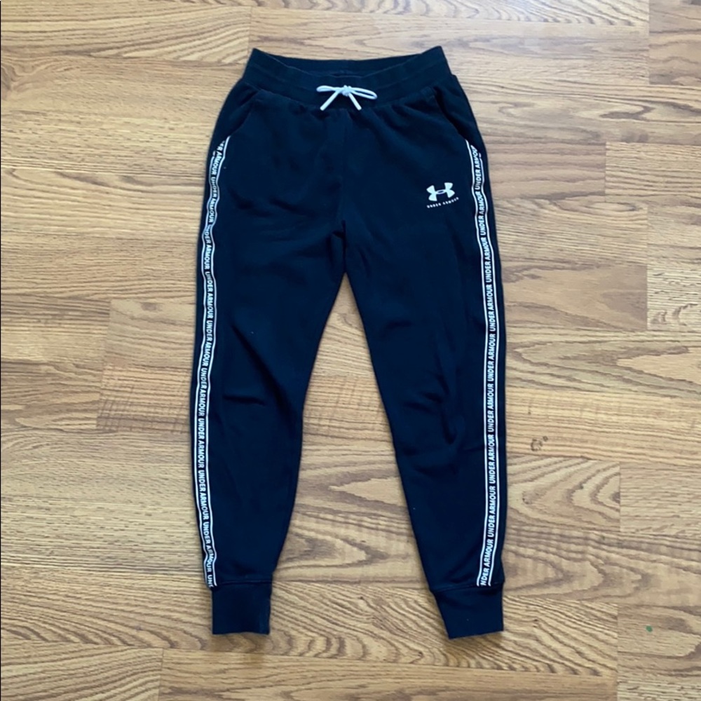 Black Under Armour sweatpants